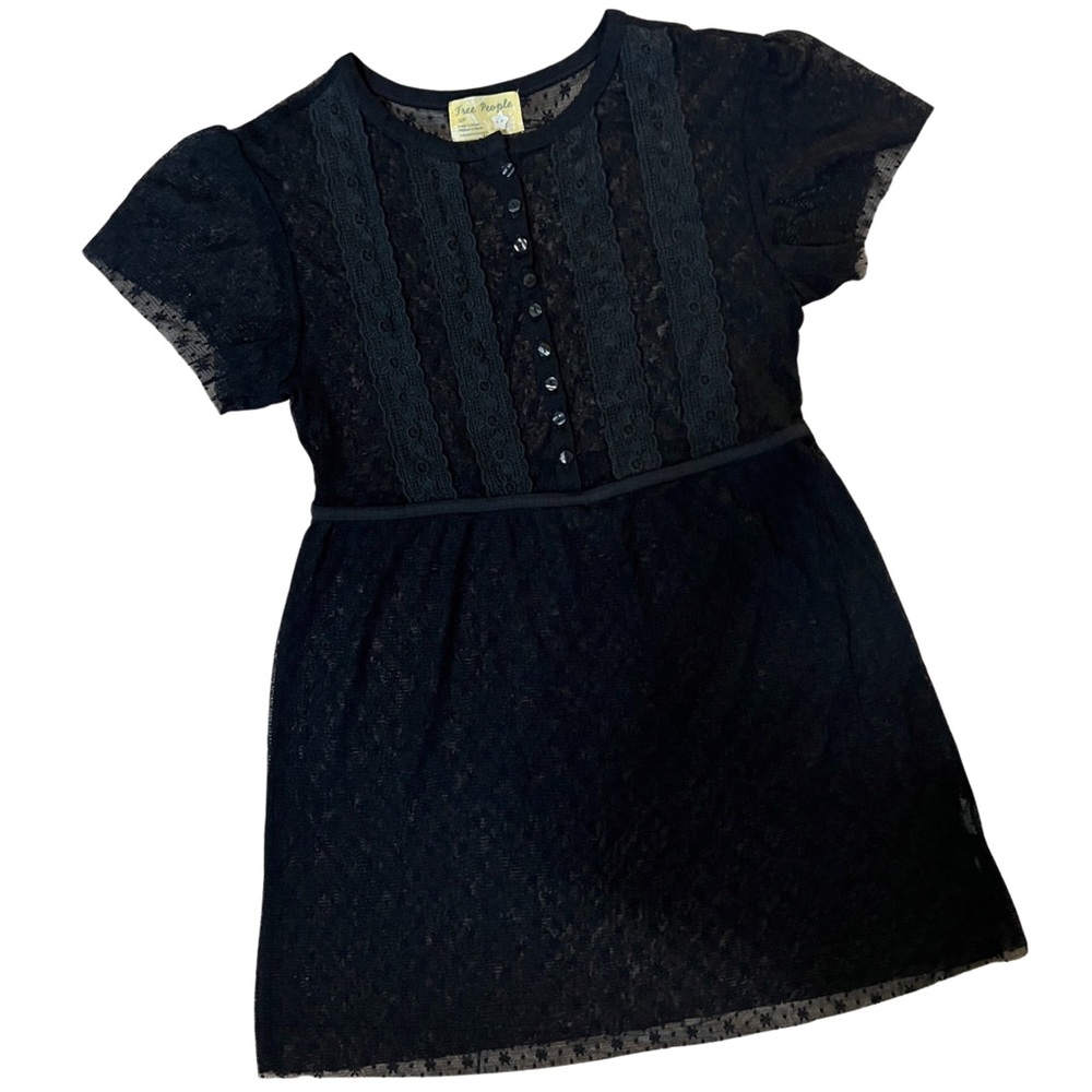 Free People Sheer Babydoll Blouse